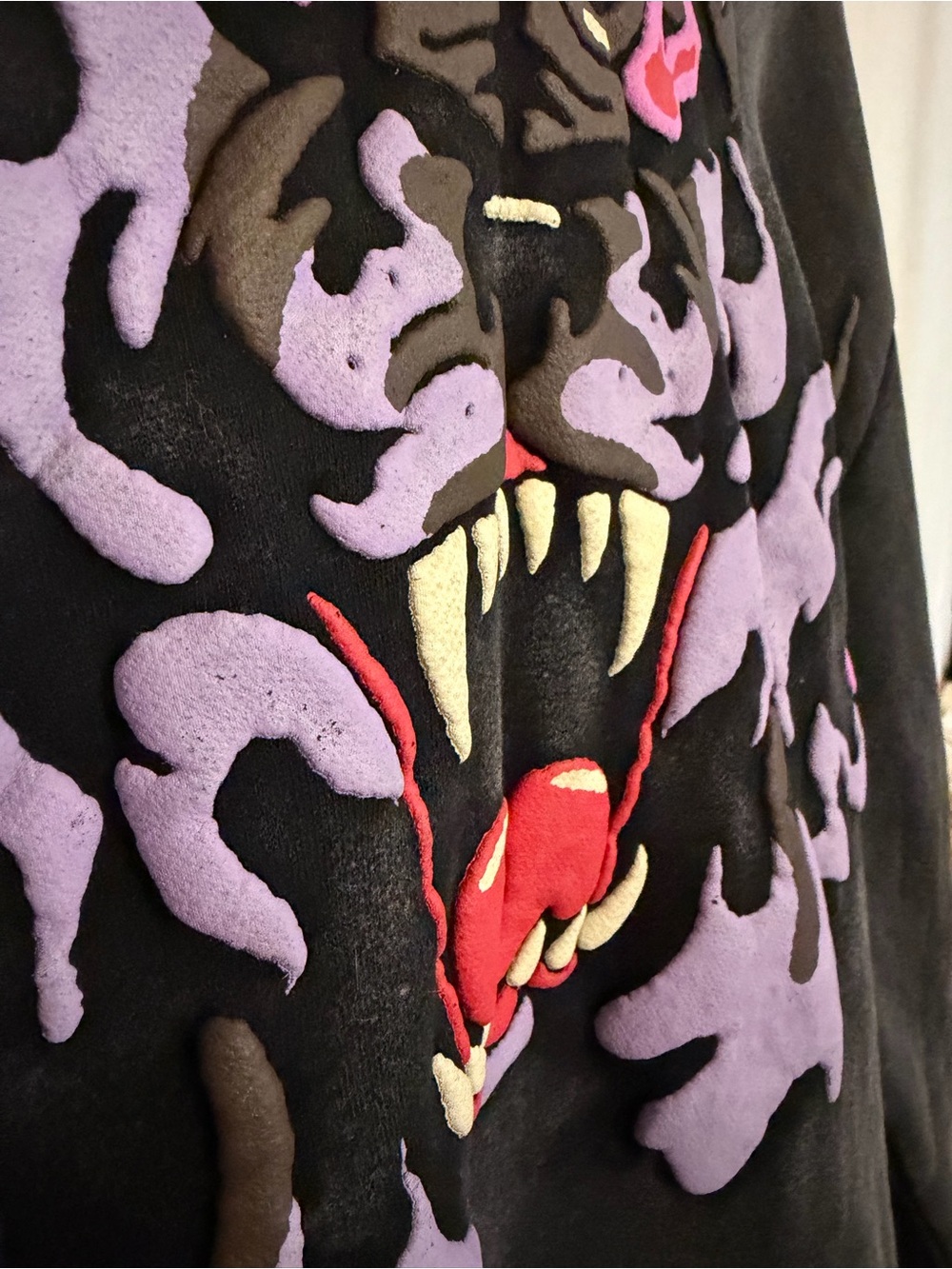 Hellhound Flame Hoodie Oversized Y2K Goth Anime Streetwear 2XL - Picture 4 of 11